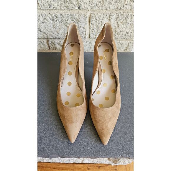 Boden Court Wave, Point toe,  4 in. Pumps, Heels, Beige, Leather, Sz 42 US Sz 10 - Picture 4 of 8